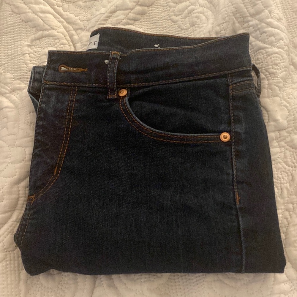 Loft 6 petite modern skinny blue jeans